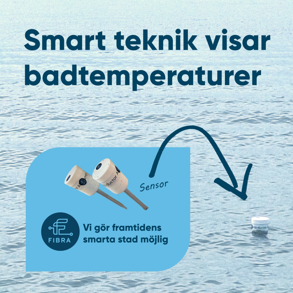 Sensorer som syns på vattenytan.